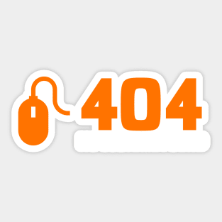 404 Web Developer Costume Sticker